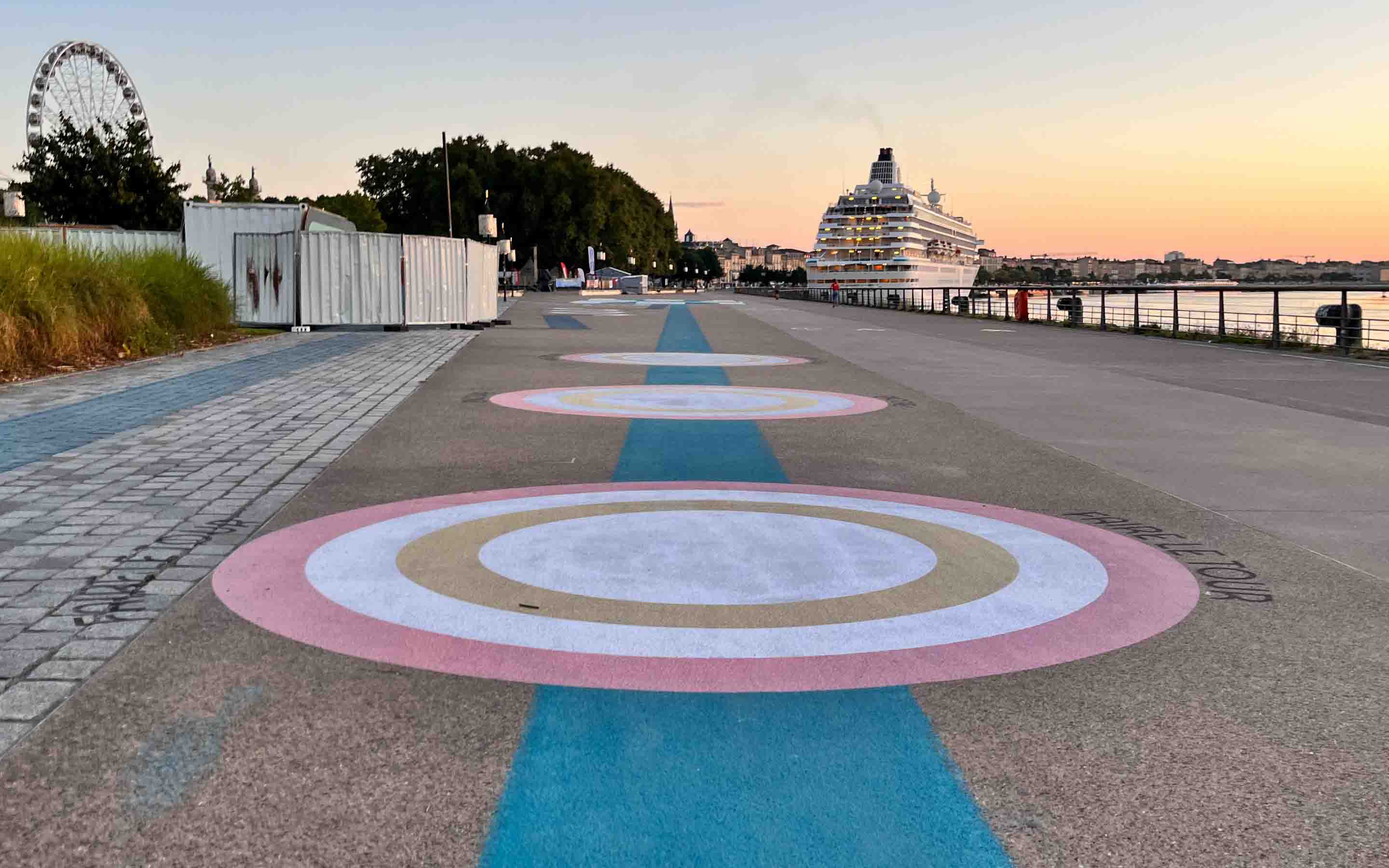 Décor au sol Paris 2024 